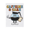 Coffee Pot Character Blanket Nurses Coffee Gift Women Cartoon Blanket Coffee Maker Blanket Nurse Fan Cartoony Blanket Caffeine Graphic Retro