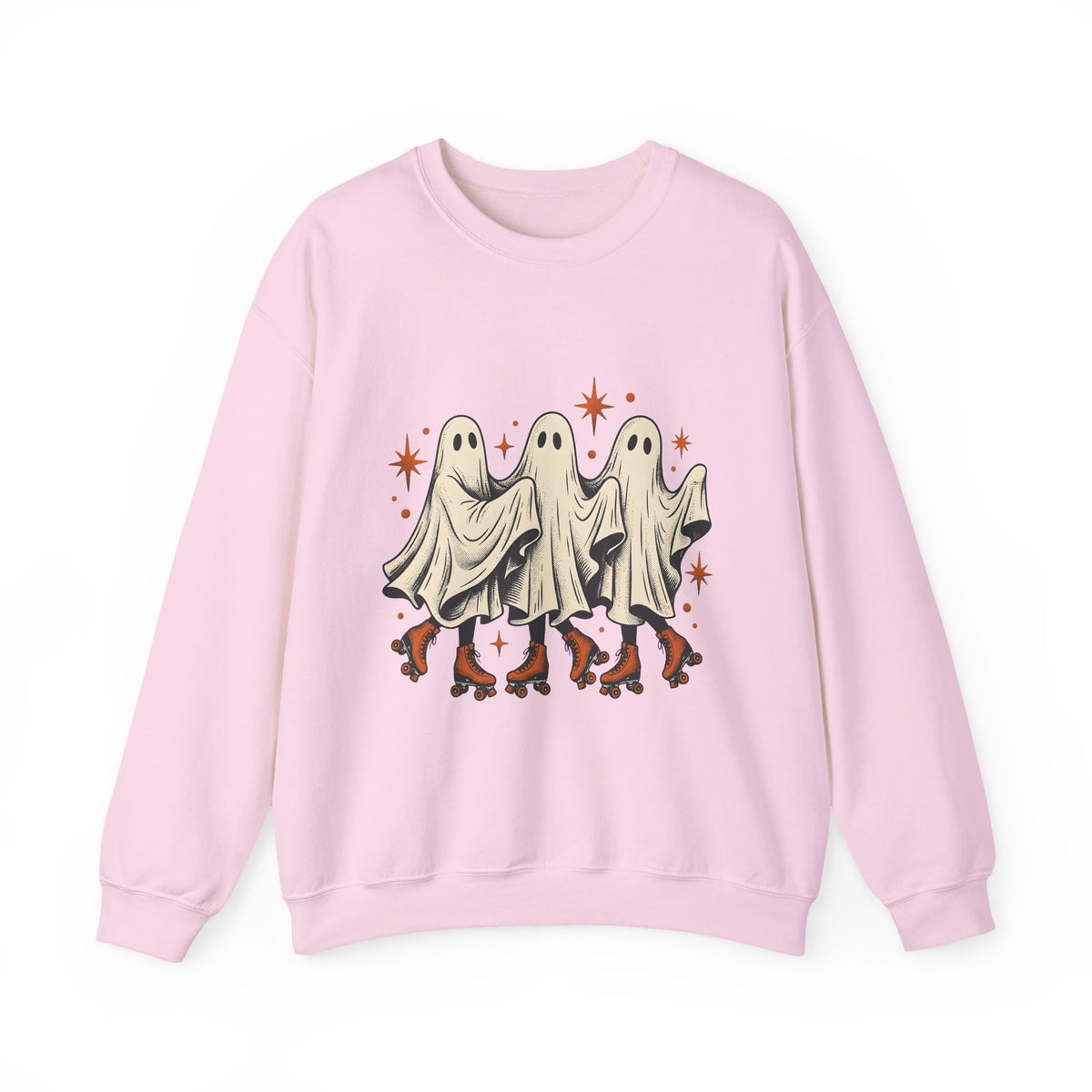 Apparition Skate Sweatshirt Halloween Rollerblade Gift Women Hand Drawn Sweatshirt Skateboard Sweatshirt Spooky Fan Hand Drawn Sweatshirt Inline Skate Graphic