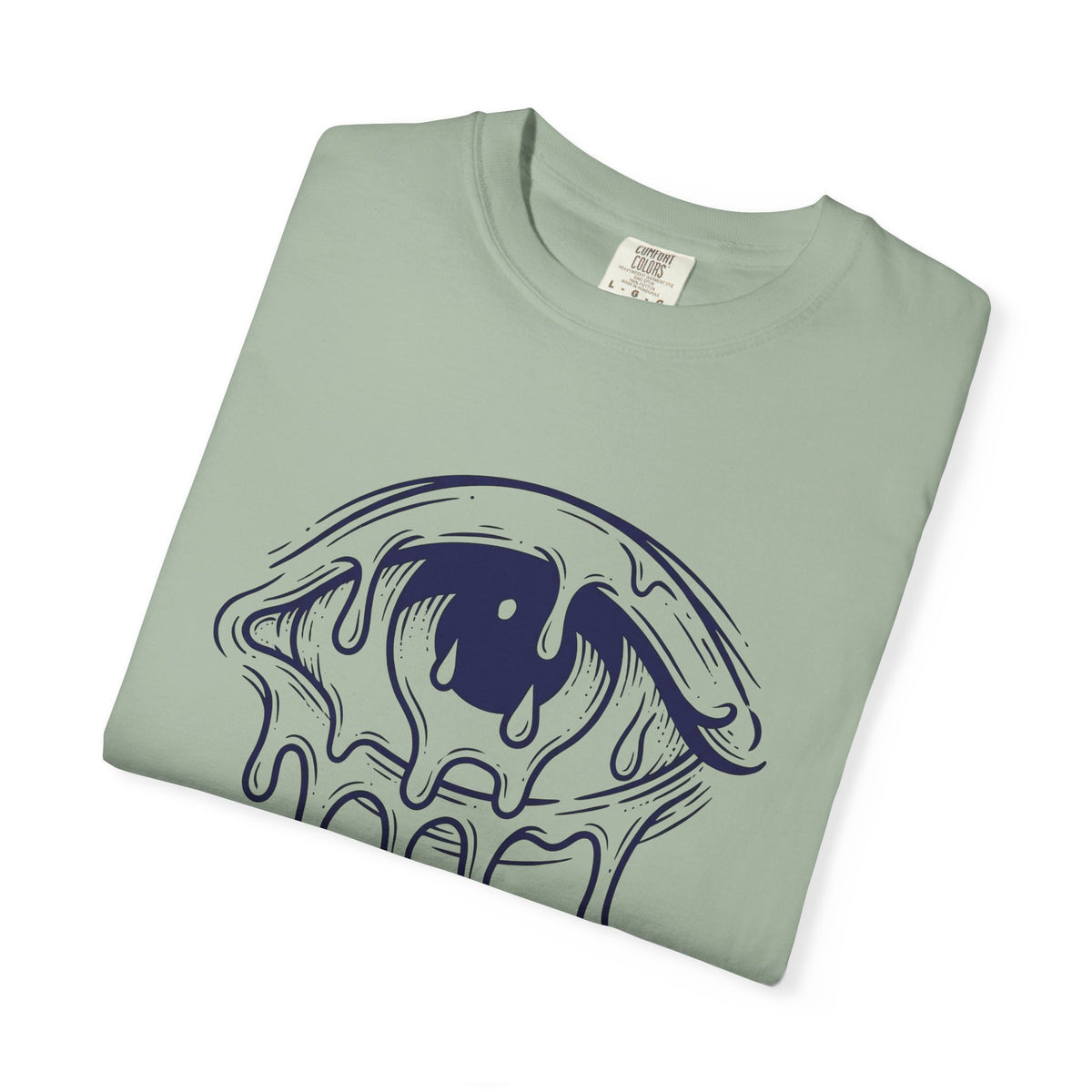 Melting Eye T-Shirt Aesthetic Gothic Gift Women Line Art T-Shirt Weeping Eye T-Shirt Style Fan Graphic T-Shirt Dark Illustration Minimal Drips