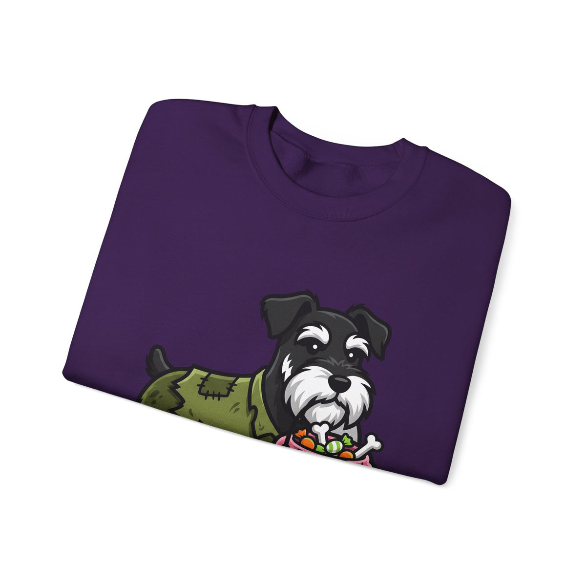Schnauzer Pet Sweatshirt Halloween Animal Gift Women Animated Sweatshirt Dog Sweatshirt Horror Fan Cartoon Sweatshirt Creature Graphic Classic Candy Container