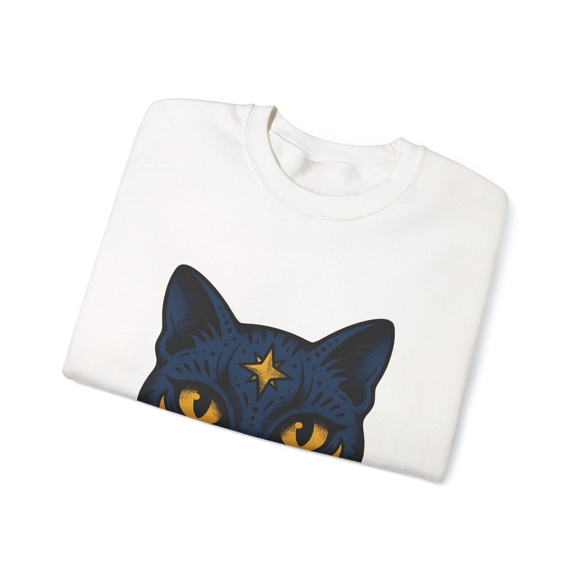 Magic Cat Sweatshirt Cat Horoscope Gift Women Ink Sweatshirt Kitten Sweatshirt Feline Fan Tattoo Sweatshirt Astrology Graphic Retro Sparkle Sweatshirt