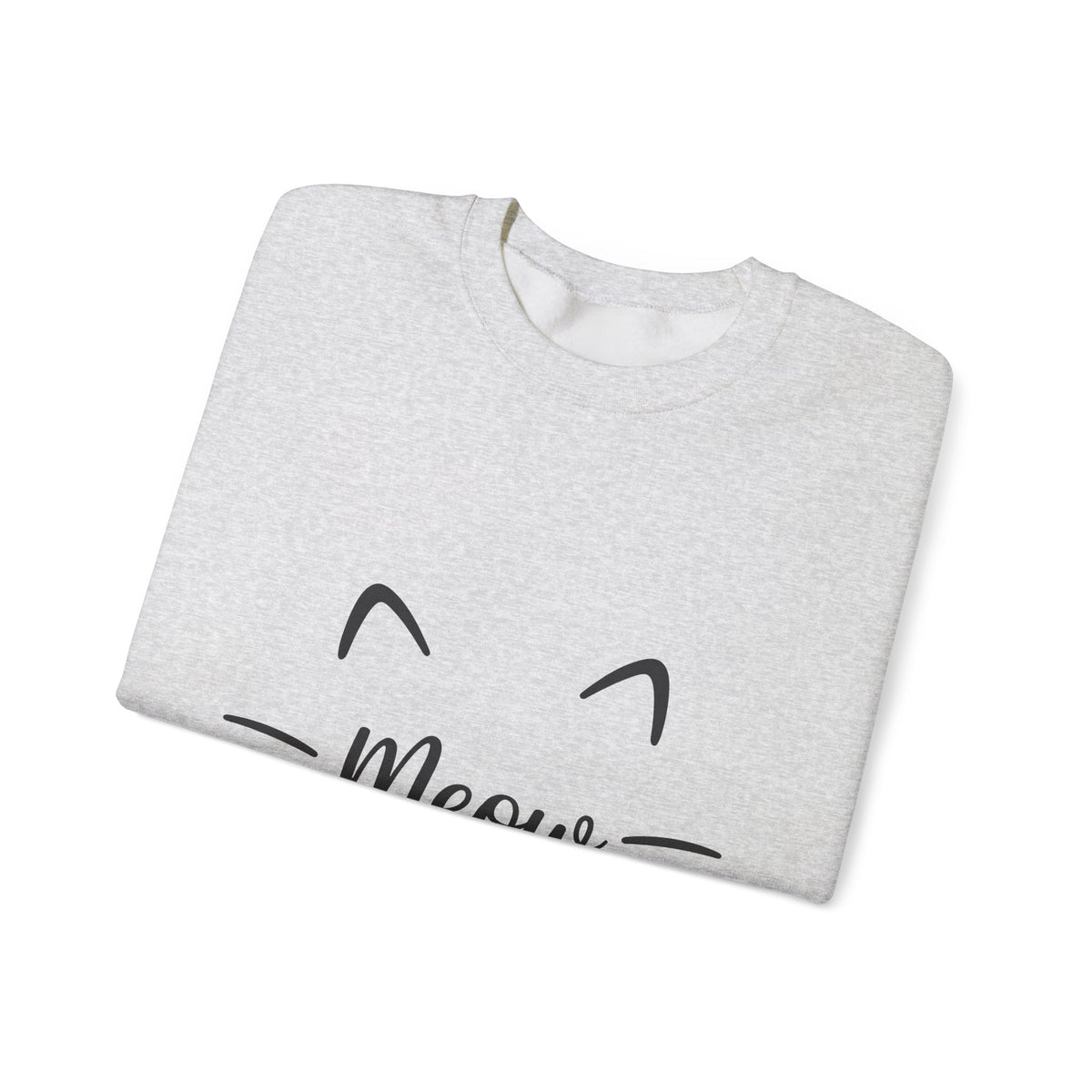 Cat Face Sweatshirt Cat Pets Gift Women Minimalist Sweatshirt Kitten Sweatshirt Cat Fan Feline Sweatshirt Animal Graphic Cat Enthusiast Hand Drawn Heart Nose