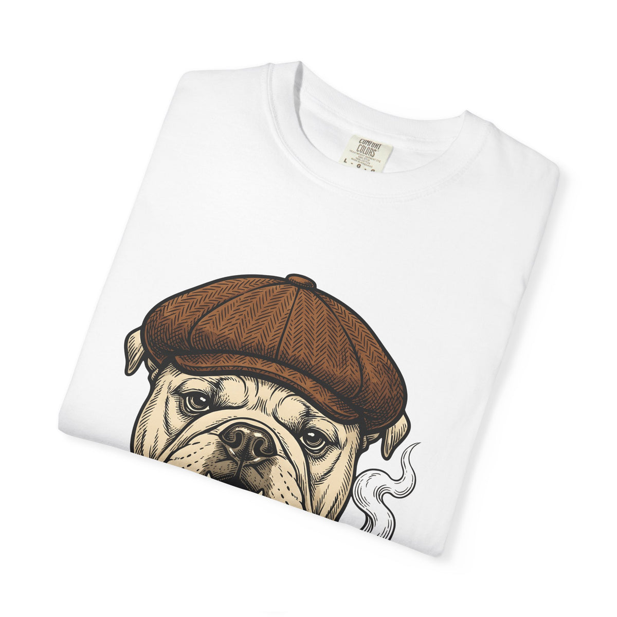 Bulldog Head T-Shirt Dog Creatures Gift Women Old School T-Shirt Bulldog T-Shirt Dog Fan Bulldog Graphic T-Shirt Vintage Illustration Animal