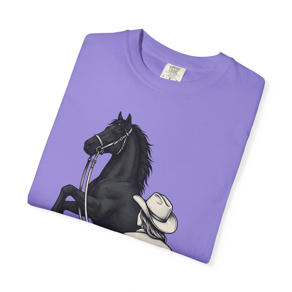 Ranch Horse T-Shirt Cowgirl Cowboy Gift Women Old School T-Shirt Ranch Horse T-Shirt Rodeo Fan Vintage T-Shirt Cowboy Graphic Line Art Power Bolt