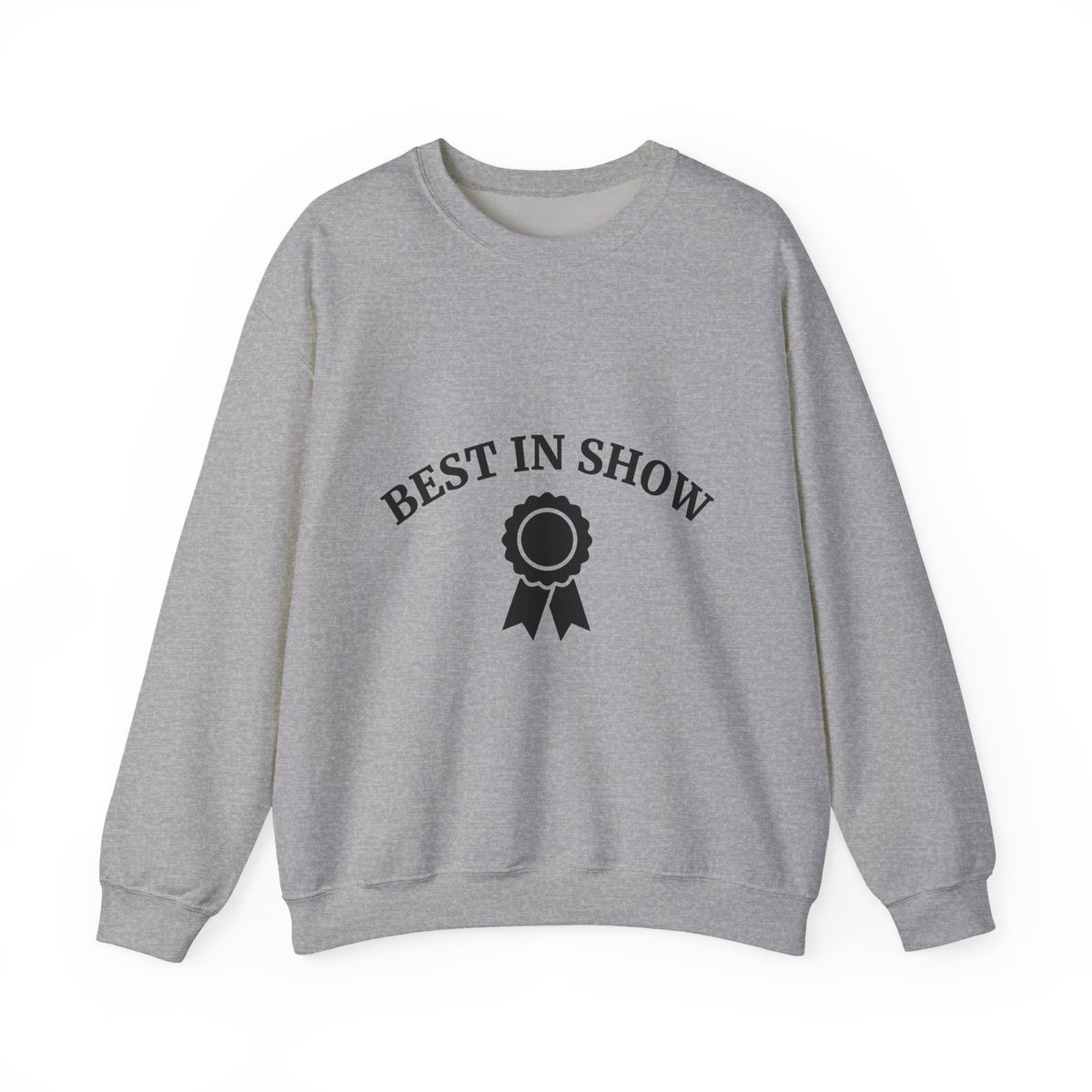 Award Ribbon Sweatshirt Dog Competition Gift Women Minimalist Sweatshirt Rosette Sweatshirt Dog Fan Simple Sweatshirt Championship Graphic Retro Badge Sweatshirt