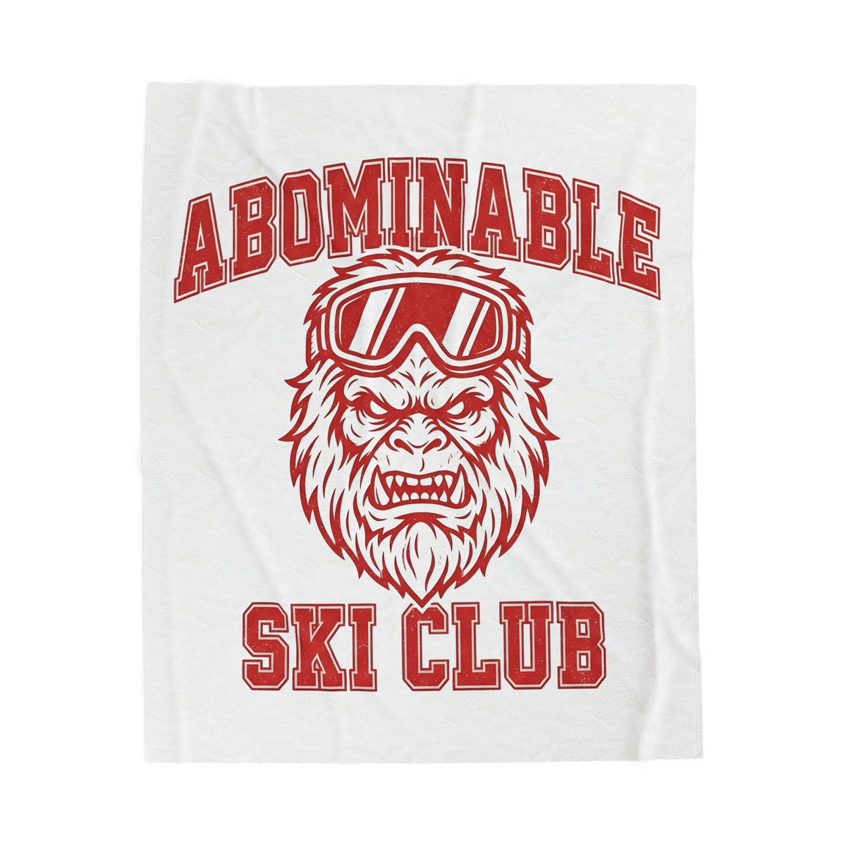 Abominable Snowman Face Blanket Christmas Cold Gift Women Strong Blanket Yeti Blanket Xmas Fan Vintage Blanket Frosty Graphic Antique Snow Goggles