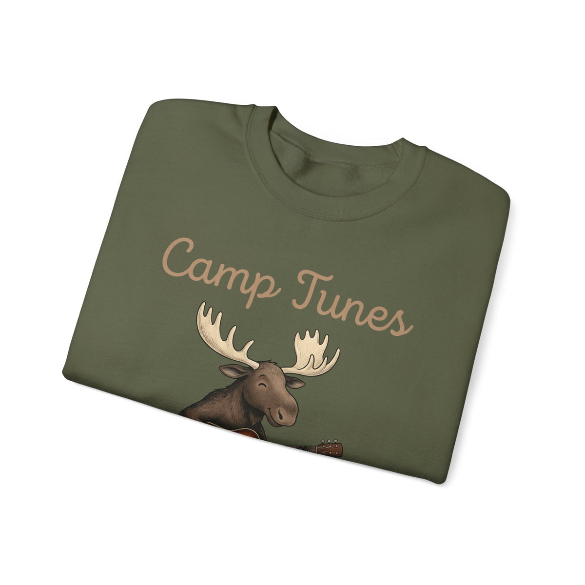 Moose Guitar Sweatshirt Camping Music Gift Women Cute Sweatshirt Guitar Sweatshirt Camper Fan Adorable Sweatshirt Music Graphic Hand Drawn Lantern Sweatshirt