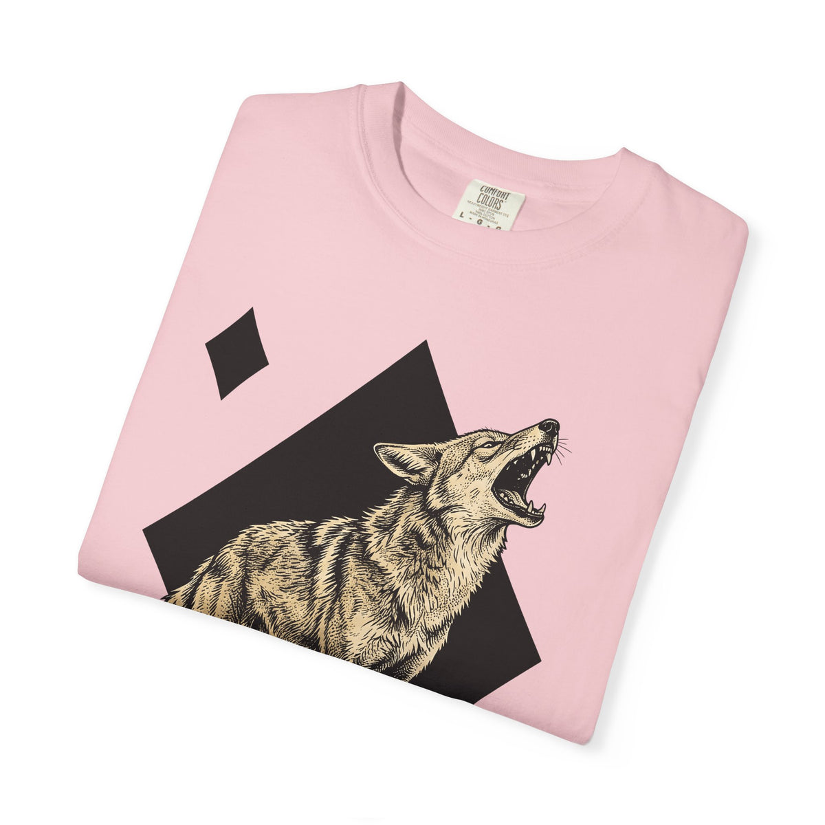 Howling Wolf T-Shirt Wolf Pets Gift Women Sketch T-Shirt Gray Wolf T-Shirt Wolf Fan Canine Graphic T-Shirt Hand Drawn Shape T-Shirt