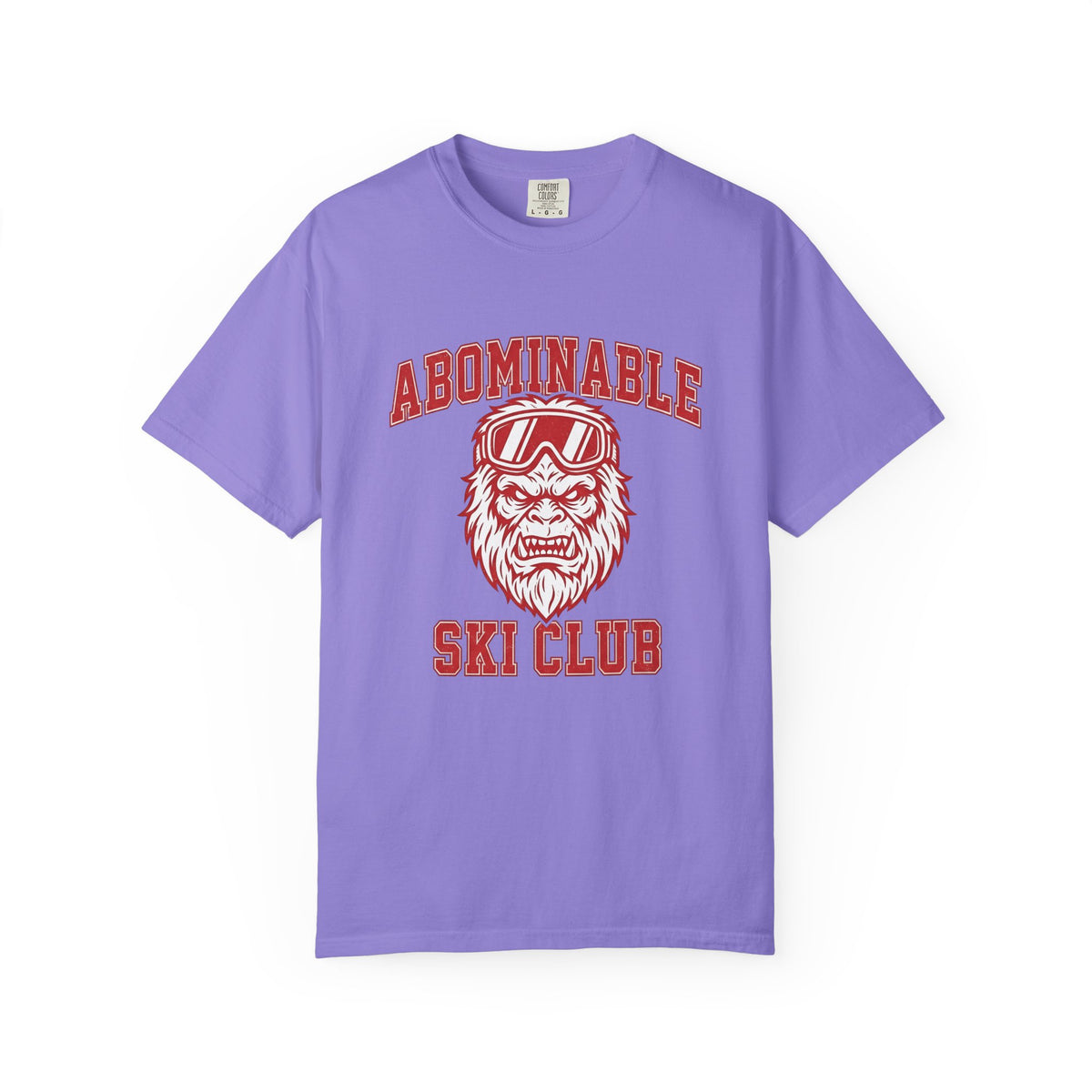 Abominable Snowman Face T-Shirt Christmas Cold Gift Women Strong T-Shirt Yeti T-Shirt Xmas Fan Vintage T-Shirt Frosty Graphic Antique Snow Goggles