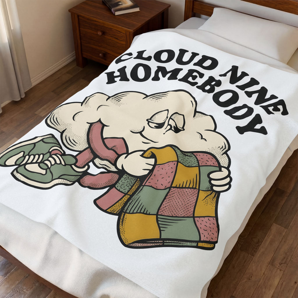 Cloud Motif Blanket Cute Warmth Gift Women Cartoonish Blanket Cloud Blanket Adorable Fan Cartoon Blanket Cozy Graphic Classic Patchwork Cover