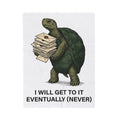 Turtle Post Blanket Funny Fauna Gift Women Old School Blanket Turtle Blanket Humor Fan Retro Blanket Wildlife Graphic Line Art Mailers Blanket
