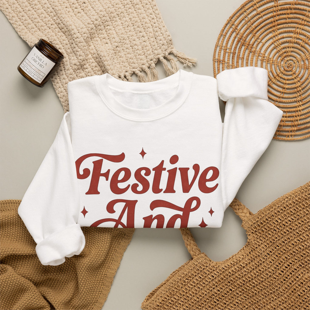 Old Style Text Sweatshirt Christmas Seasonal Gift Women Rustic Sweatshirt Typography Sweatshirt Xmas Fan Holiday Sweatshirt Vintage Graphic Script Twinkles