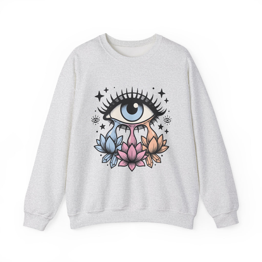 Magical Eye Sweatshirt Boho Chic Meditation Gift Women Tribal Sweatshirt Third Eye Sweatshirt Bohemian Enthusiast Primitive Sweatshirt Mindfulness Graphic