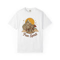 Flower Bear T-Shirt Boho Chic Outdoors Gift Women Hippie T-Shirt Teddy Bear T-Shirt Bohemian Fan Psychedelic T-Shirt Nature Graphic Retro Hill
