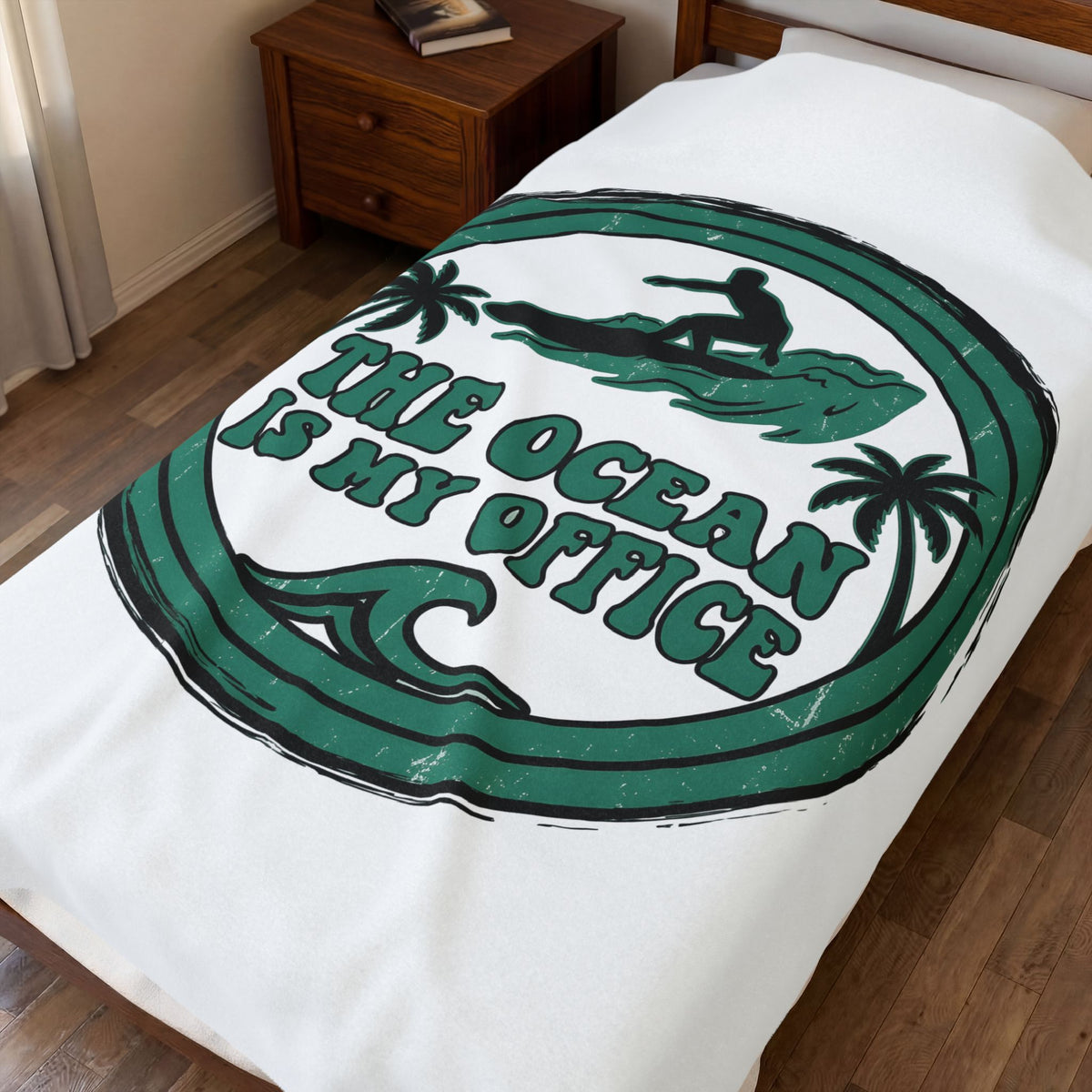 Surfing Surfing Seaside Gift Hand Drawn Surf Surfer Fan Surfing Coastal Blanket