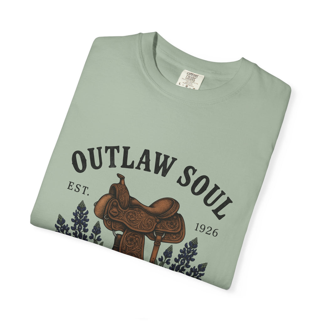 Riding Saddle T-Shirt Cowgirl Rodeo Gift Women Nostalgic T-Shirt Saddle T-Shirt Cowgirl Fan Western T-Shirt Rodeo Graphic Ink Drawing Marshal Star
