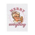 Grandma Cookie Christmas Pastry Gift Comic Cookie Christmas Fan Cartoon Bakery Vintage Blanket