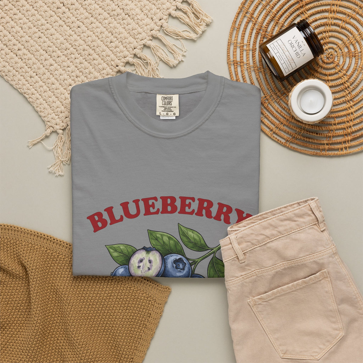 Blueberry Sprig T-Shirt Fruit Cooking Gift Women Sketch T-Shirt Blueberries T-Shirt Fruit Fan Drawing Design Line Art Greenery T-Shirt