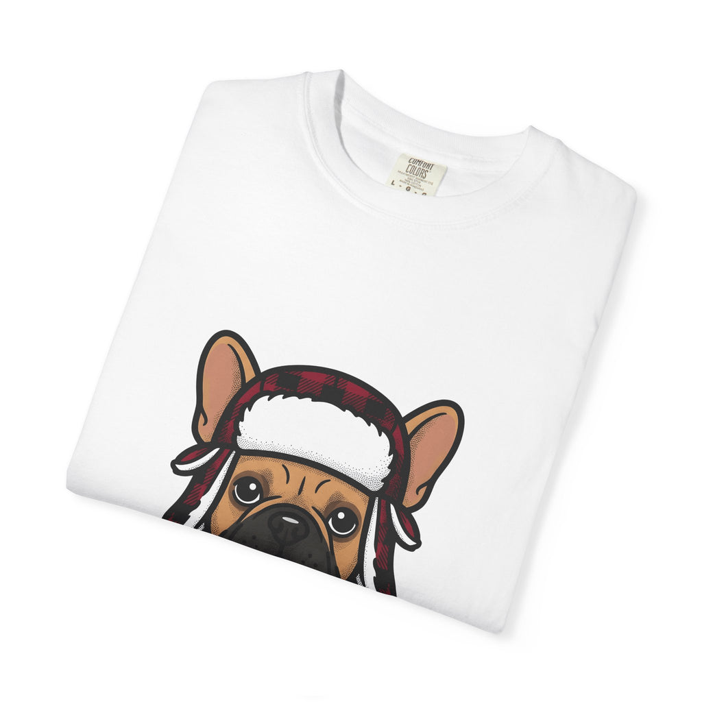 French Bulldog T-Shirt Dog Dogs Gift Women Line Art T-Shirt Bulldog T-Shirt Dog Fan Puppy Graphic Illustration Drawing Sketch Winter Hat T-Shirt