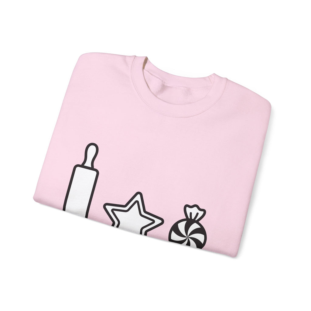 Pastry Symbols Christmas Desserts Gift Simple Bakery Holiday Fan Minimalist Treat Contemporary Sweatshirt