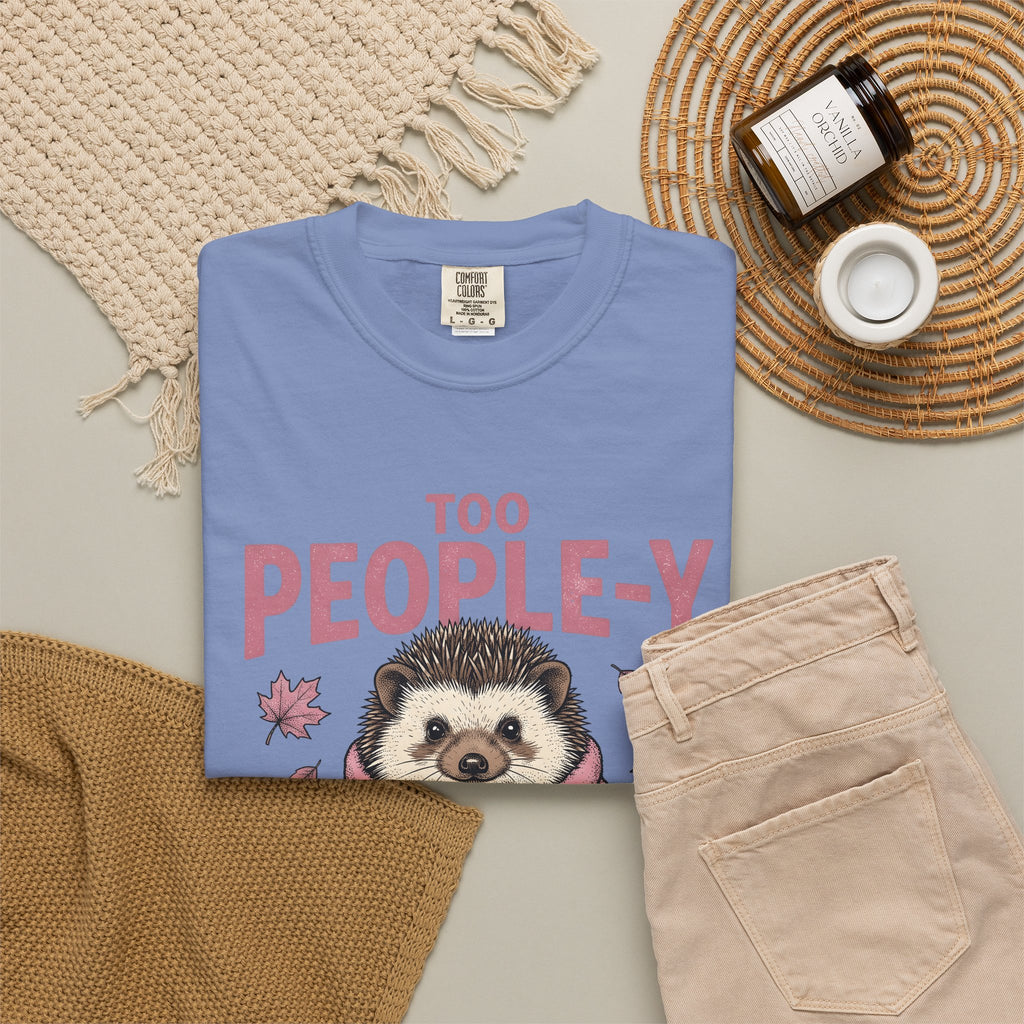 Porcupine Latte T-Shirt Introvert Wildlife Gift Women Adorable T-Shirt Latte Art T-Shirt Introvert Fan Cute T-Shirt Animal Graphic Sketch Fall