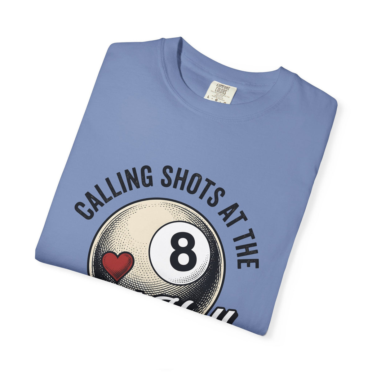 Billiard Ball Billiards Lounge Gift Retro Pool Ball Billiard Fan Vintage Bar Classic Heart T-Shirt