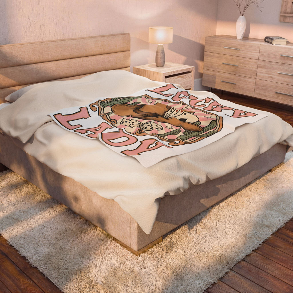 Western Hat Cowgirl Cowboy Gift Rustic Cowboy Hat Rodeo Fan Country Cowboy Classic Gambling Blanket