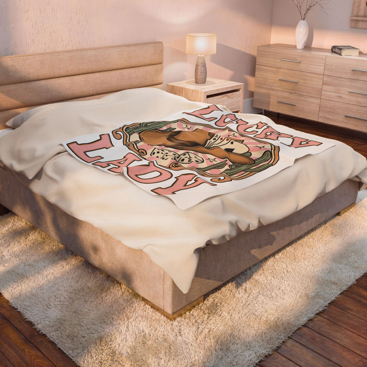 Western Hat Cowgirl Cowboy Gift Rustic Cowboy Hat Rodeo Fan Country Cowboy Classic Gambling Blanket