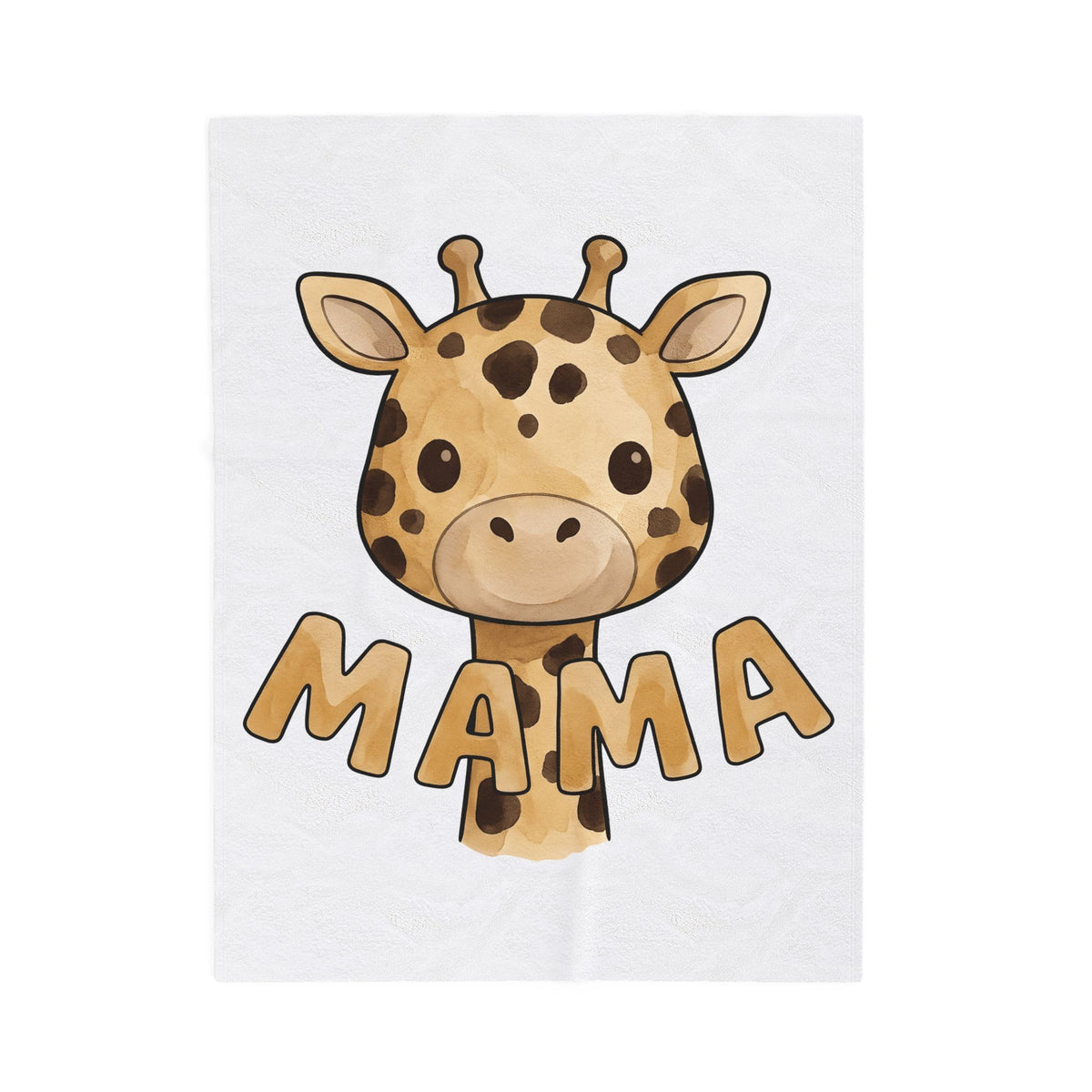 Giraffe Illustration Blanket Moms Jungle Gift Women Paint Blanket Giraffe Blanket Mom Fan Watercolor Blanket Tropical Graphic Charming Wildlife