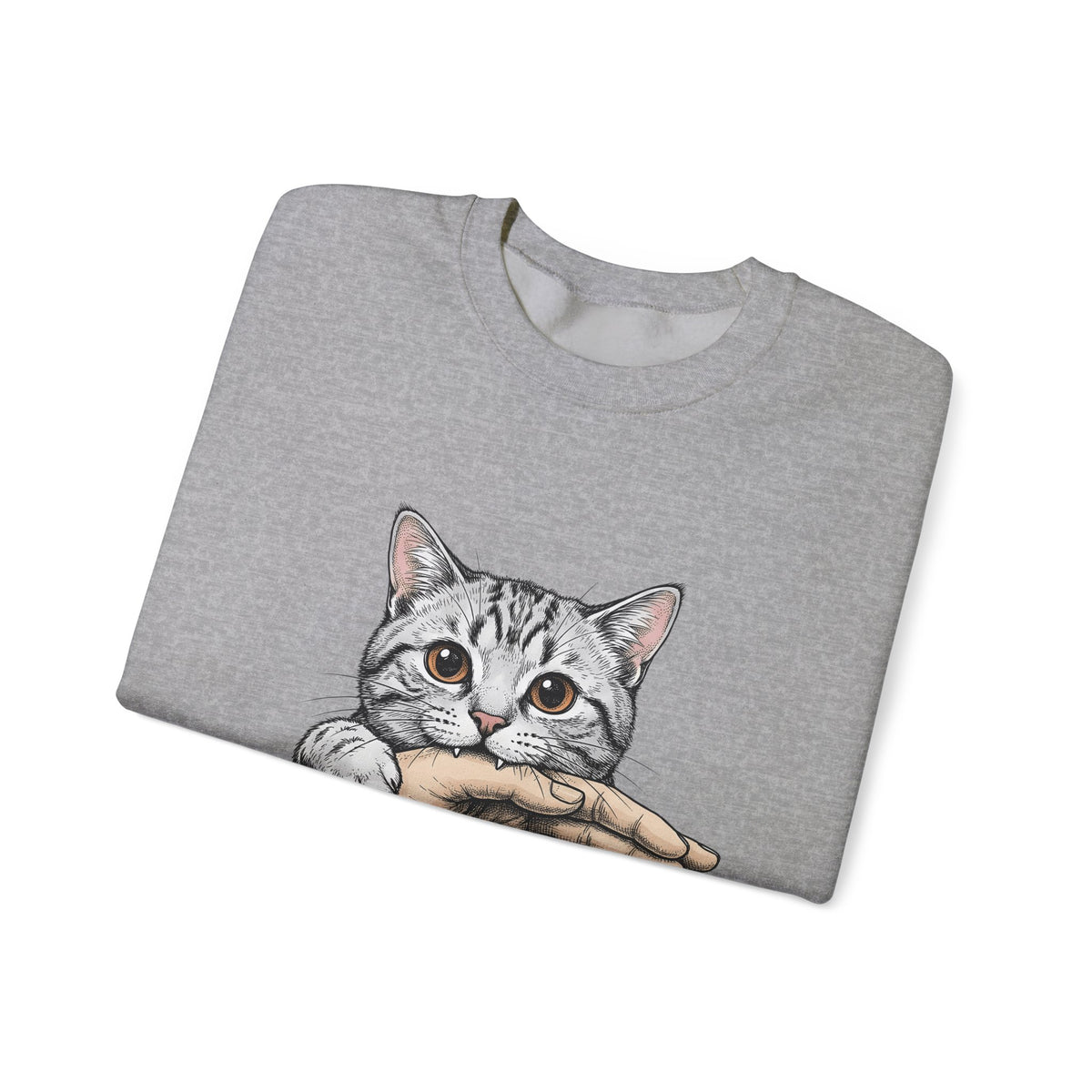 Tabby Cat Cat Humor Gift Hand Drawn Kitty T Sweatshirt