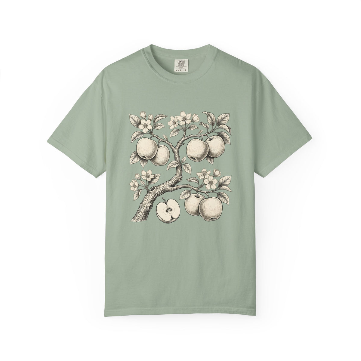 Apple Tree T-Shirt Cottagecore Nature Gift Women Botanical T-Shirt Apple T-Shirt Rustic Fan Floral T-Shirt Environmental Graphic Vintage Blossom