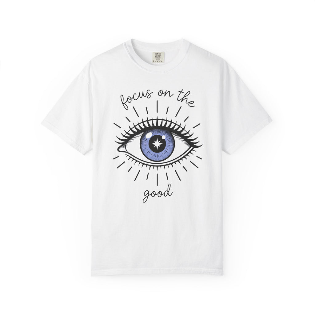 Enchanted Eye T-Shirt Boho Chic Mindfulness Gift Women Cartoon T-Shirt Mystic T-Shirt Hippie Fan Comix T-Shirt Meditation Graphic Sleek Glow T-Shirt