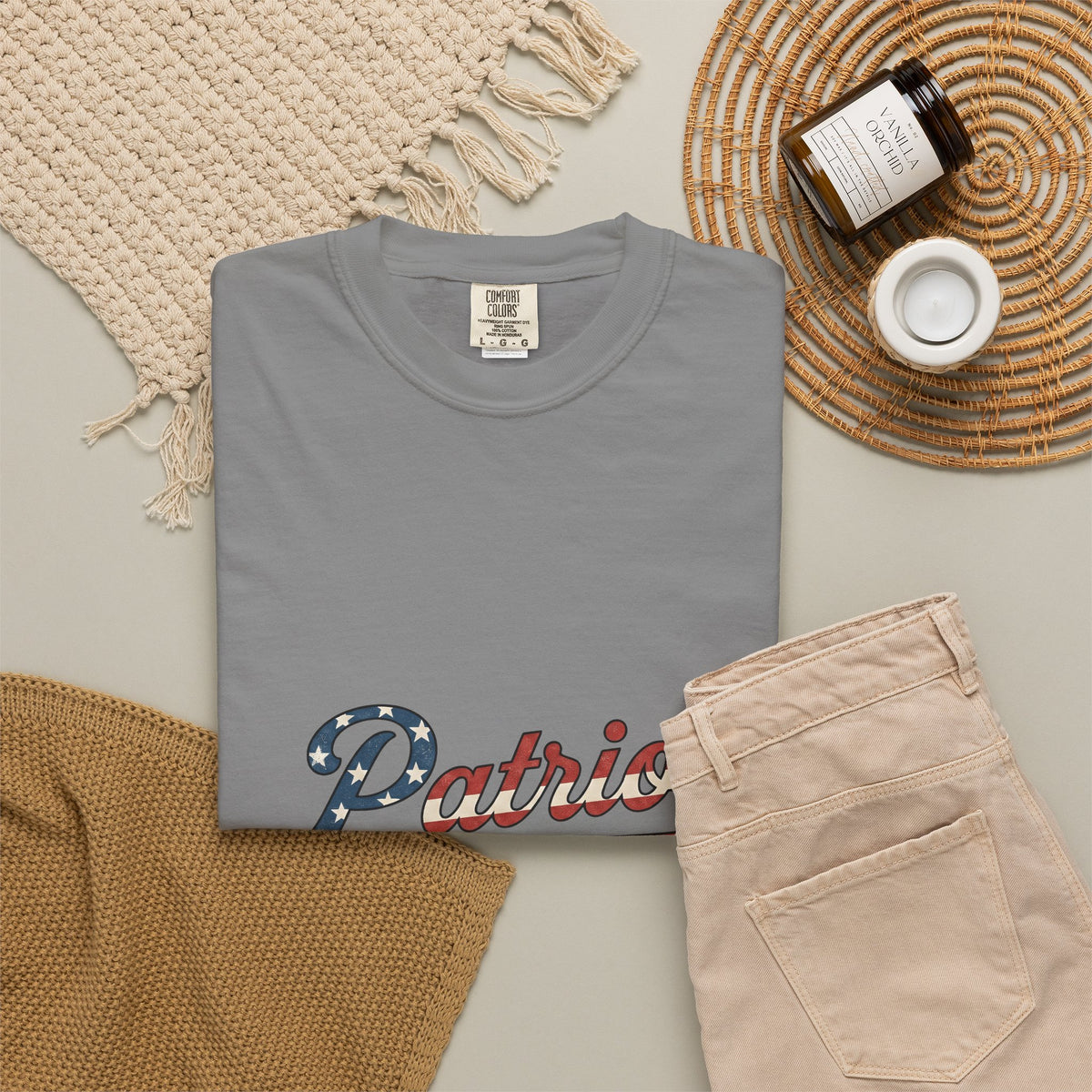 Patriotic Text 4Th Of July Freedom Gift Retro American Text Independence Day Enthusiast Vintage T-Shirt