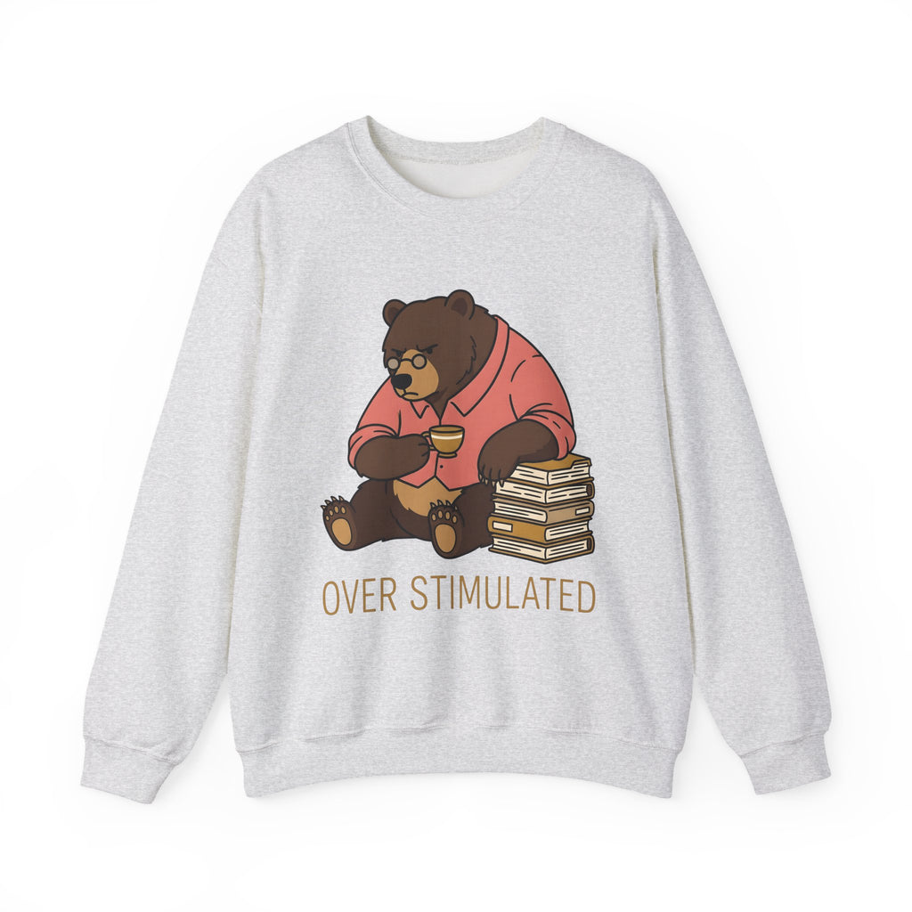 Bear Mocha Sweatshirt Teachers Caffeine Gift Women Illustration Sweatshirt Mocha Sweatshirt Educator Enthusiast Drawing Sweatshirt Caffeine Graphic Doodle
