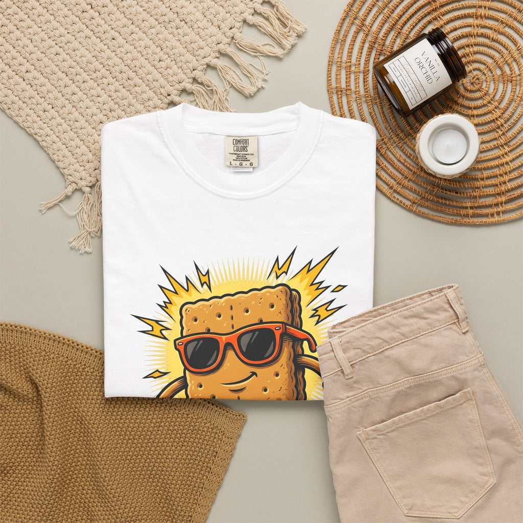Dessert Cookie Mascot T-Shirt Sports & Activities Extreme Sport Gift Women Funny T-Shirt Cookie Mascot T-Shirt Athlete Fan Humorous T-Shirt Action
