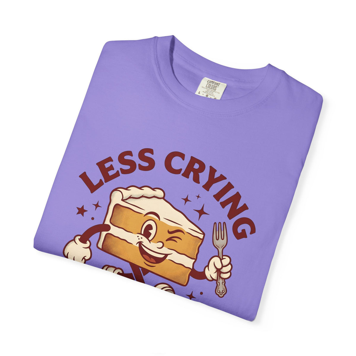Cake Character T-Shirt Desserts Baking Gift Women Cartoon T-Shirt Pastry T-Shirt Sweets Fan Comic T-Shirt Baker Graphic Retro Fork T-Shirt