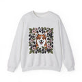 Corgi Hound Sweatshirt Dog Arrangement Gift Women Blossom Sweatshirt Pembroke Welsh Corgi Sweatshirt Dog Fan Corgi Graphic Hound Illustration Sketch