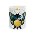 Magical Moth Mug Halloween Magic Gift Women Traditional Tattoo Mug Moth Mug Horror Fan Sailor Mug Wizard Graphic Retro Fortune Ball