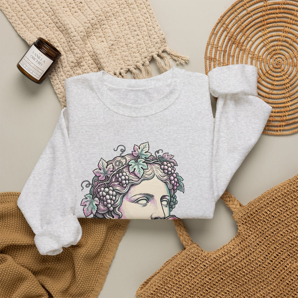 Classical Statue Sweatshirt Greek Art Trend Gift Women Cartoon Sweatshirt Sculpture Sweatshirt Art Fan Comic Sweatshirt Fashion Graphic Hand Drawn Beverage Can