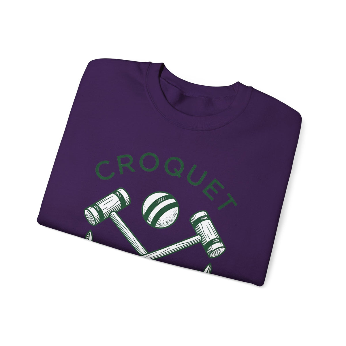 Croquet Mallets Sweatshirt Croquet Lawn Gift Women Vintage Sweatshirt Mallets Sweatshirt Croquet Fan Croquetage Sweatshirt Yard Graphic Hand Drawn Laurel