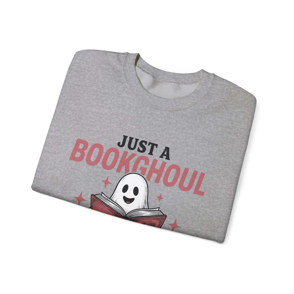 Phantom Reading Book Sweatshirt Halloween Reader Gift Women Illustration Sweatshirt Bookworm Sweatshirt Spooky Fan Ghostly Sweatshirt Book Graphic Sketch