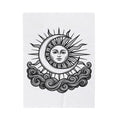 Sun Moon Boho Chic Astrology Gift Sketch Celestial Body Bohemian Enthusiast Drawing Astrology Blanket