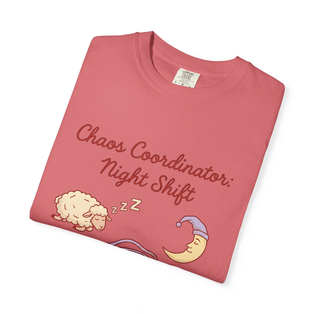 Sleep Items Print T-Shirt Moms Sleepytime Gift Women Line Art T-Shirt Bedtime T-Shirt Motherhood Enthusiast Illustration Design Slumber Graphic