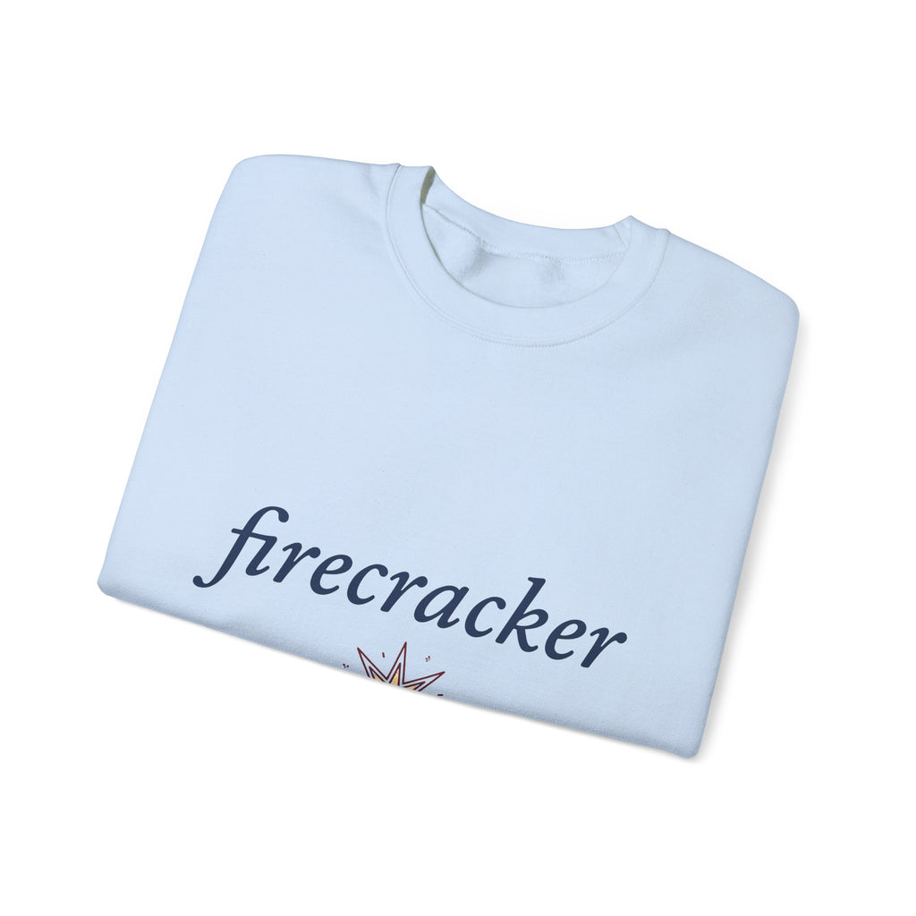 Star Burst Holiday Patriotic Gift Playful Explosion Christmas Fan Firework Minimalist Spark Sweatshirt
