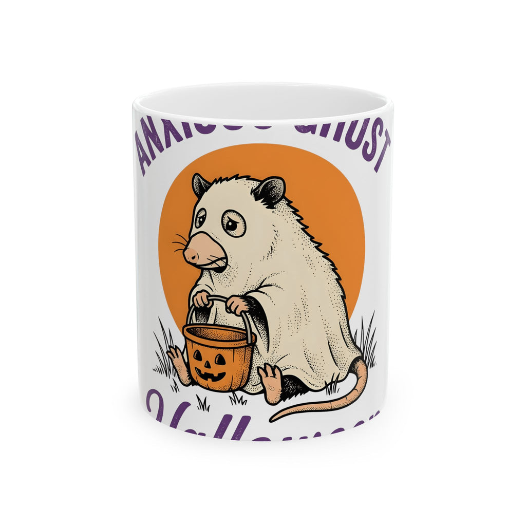 Possum Phantom Mug Halloween Creatures Gift Women Classic Mug Opossum Mug Spooky Fan Vintage Mug Monster
