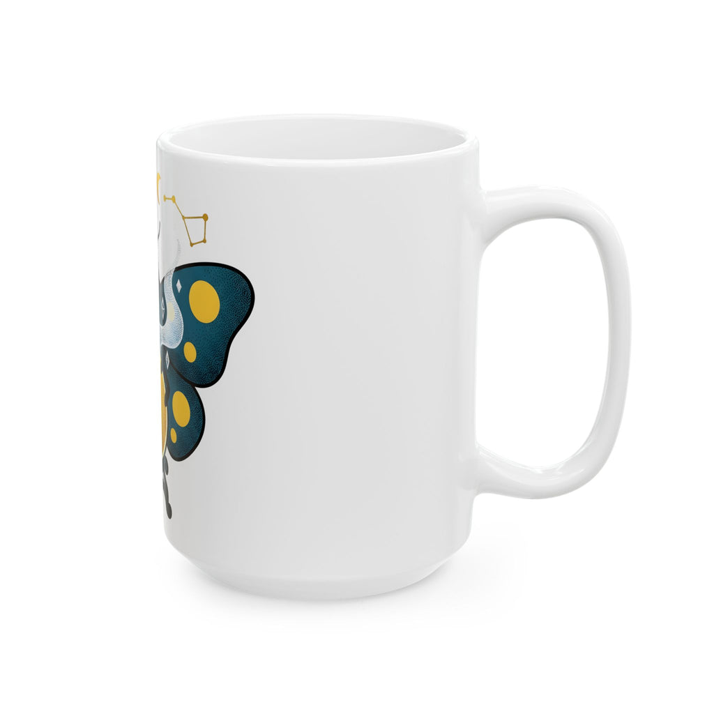 Magical Moth Mug Halloween Magic Gift Women Traditional Tattoo Mug Moth Mug Horror Fan Sailor Mug Wizard Graphic Retro Fortune Ball