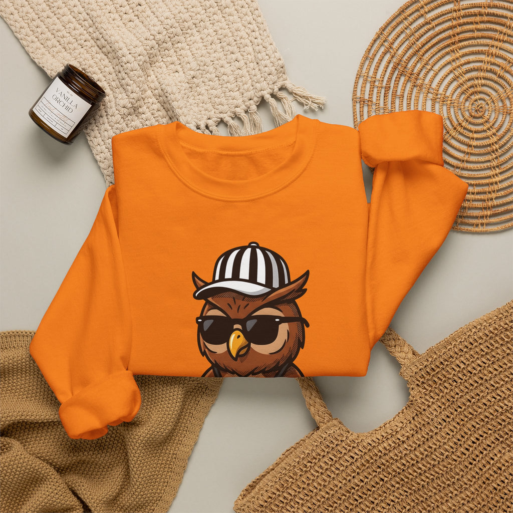 Owl Umpire Sports Activities Workout Gift Owl Athlete Enthusiast Fitness Sweatshirt