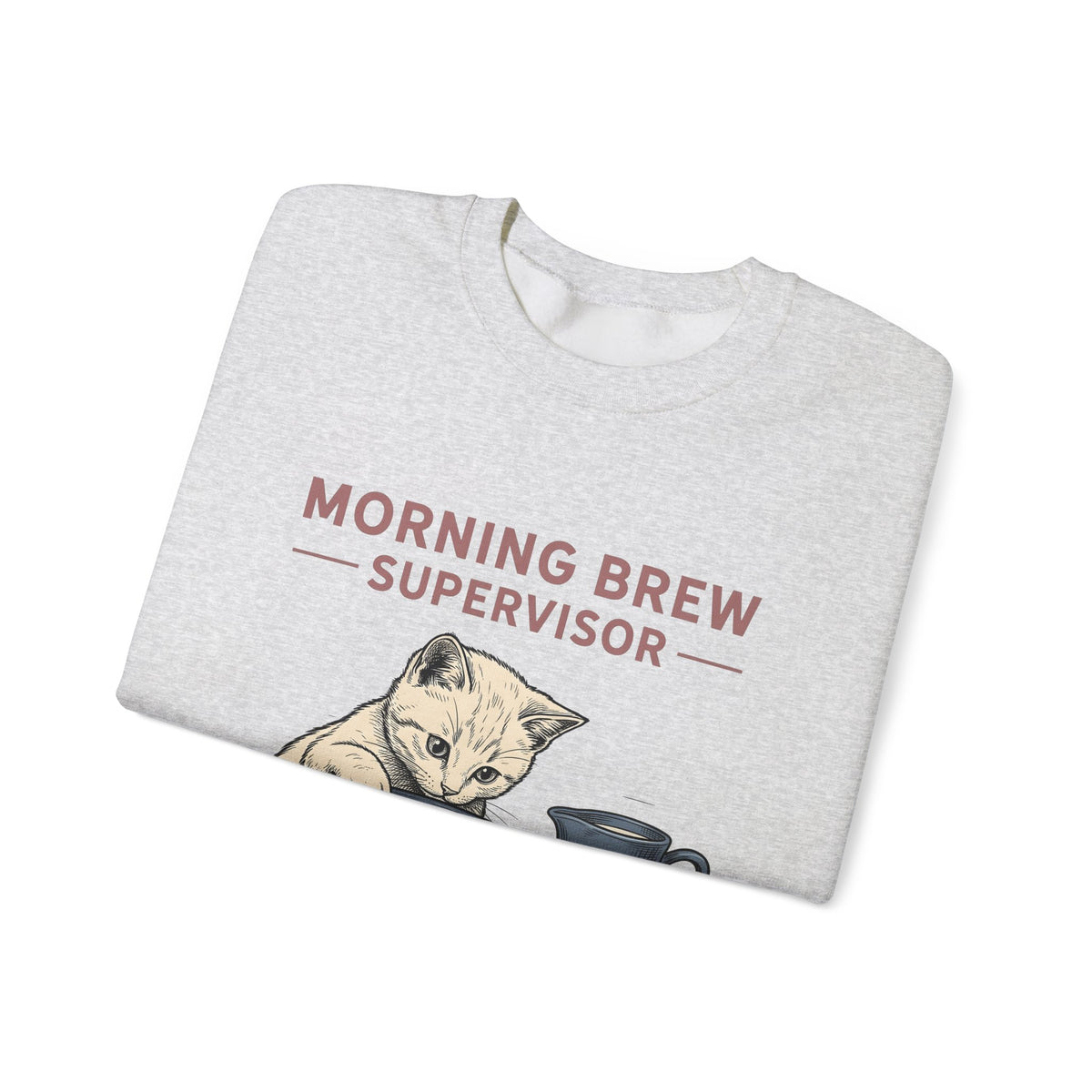 Cat Coffee Cup Cat Coffee Gift Hand Drawn Coffee Mug Cat Fan Illustrated Caffeinated Sweatshirt