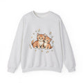 Orange Tabby Kittens Sweatshirt Cat Floral Gift Women Cute Sweatshirt Kitten Sweatshirt Cat Fan Adorable Sweatshirt Botanical Graphic Hand Drawn Daisies Sweatshirt