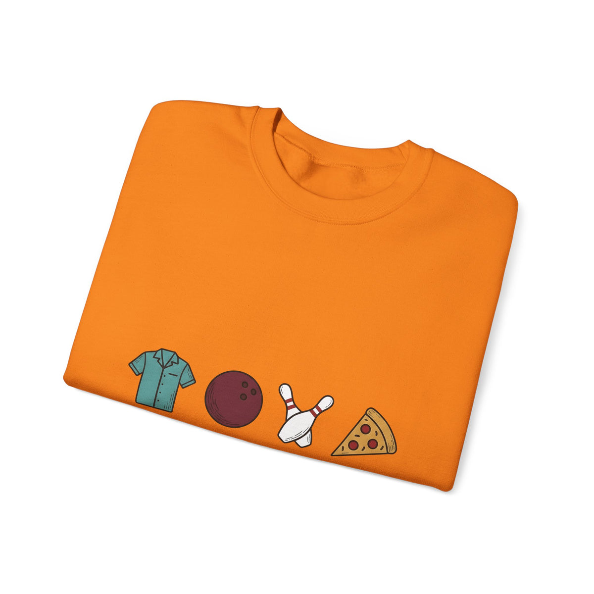 Bowling Symbols Bowling Cuisine Gift Hand Drawn Bowling Icons T Sweatshirt